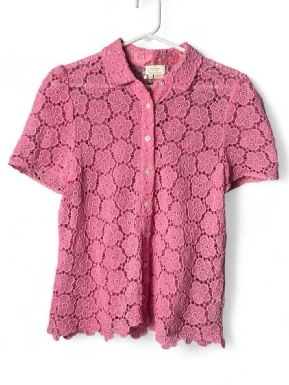 Kate Spade Women’s Pink Colored Short Sleeve Top 100% cotton - Medium